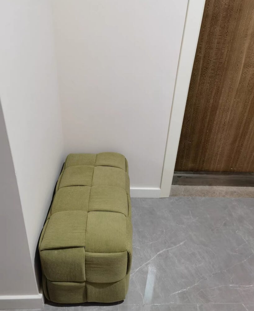 สตูลผ้าลูกฟูก MY DOLLS HOUSE COZY CUBE 70 ซม. สีเขียวใบชา